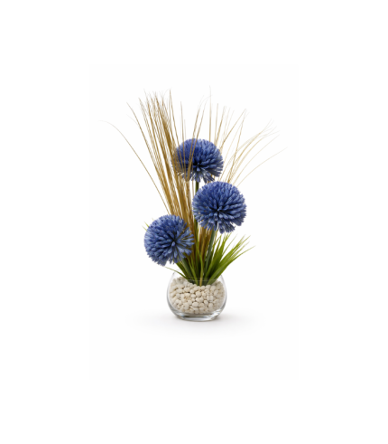 boule  bleu h40cm