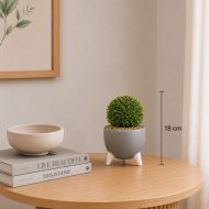 Petite plante artificielle moderne pour décoration intérieure (18cm) – Image 2