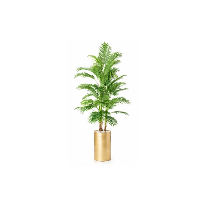 Design sans titre (5) Grand palmier artificiel luxe en pot doré (200cm) – Image 1