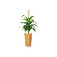 Grande plante artificielle tropicale avec pampas décoratif (150cm)