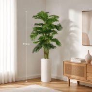 Palmier artificiel tropical grand format en pot moderne (170cm) – Image 2