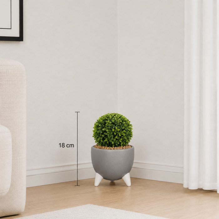 Petite plante artificielle moderne pour décoration intérieure (18cm) – Image 2