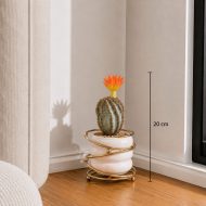 cactus artificiel fleur(20cm) – Image 2