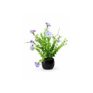 Plante artificielle décorative avec pot noir moderne – Élégance naturelle sans entretien (25cm)